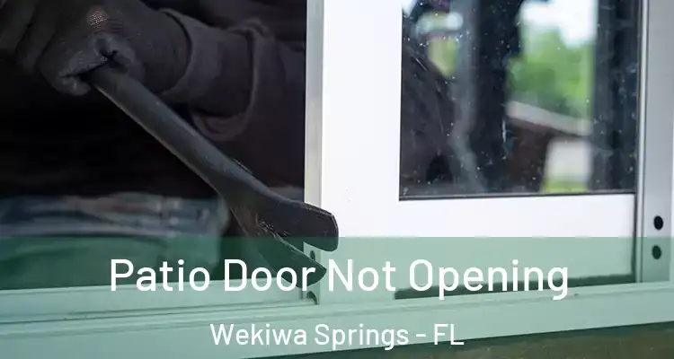  Patio Door Not Opening Wekiwa Springs - FL